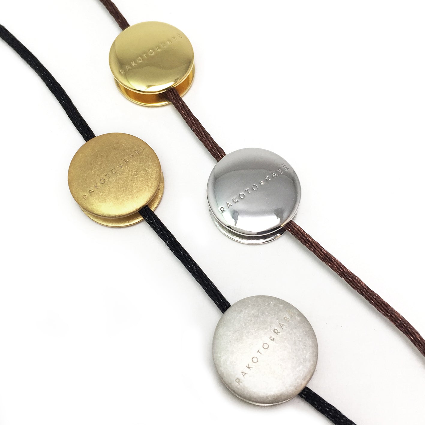 Halskette mit Glas-perlen / Sterling Silber / vergoldet
