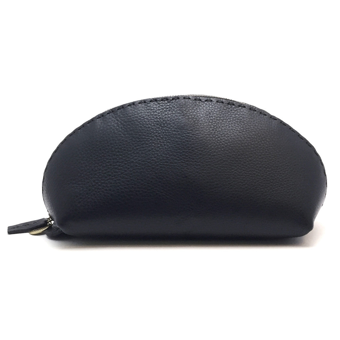 Clutch aus Glattleder, schwarz