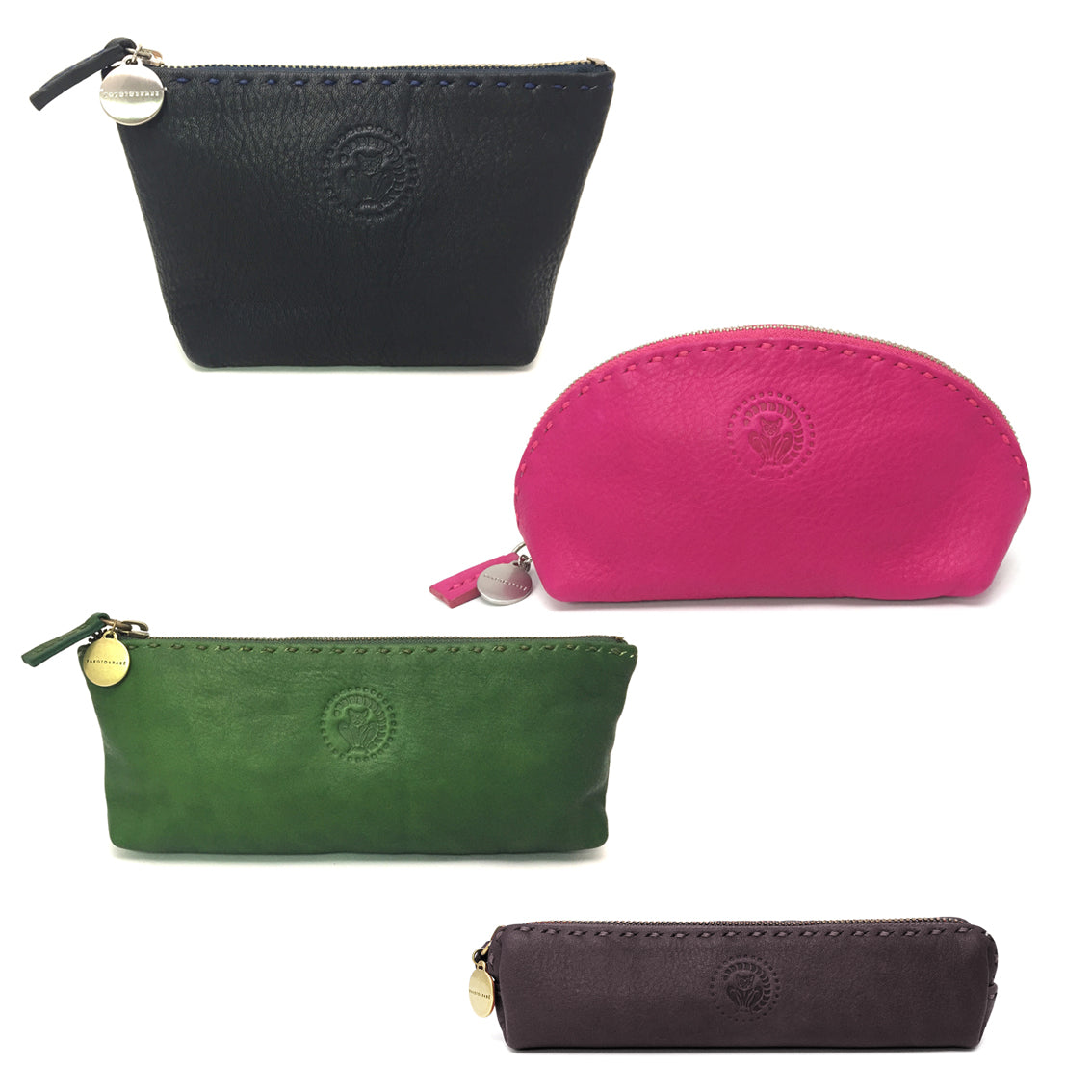 Kleine Ledertasche Mahera mit Reißverschluss